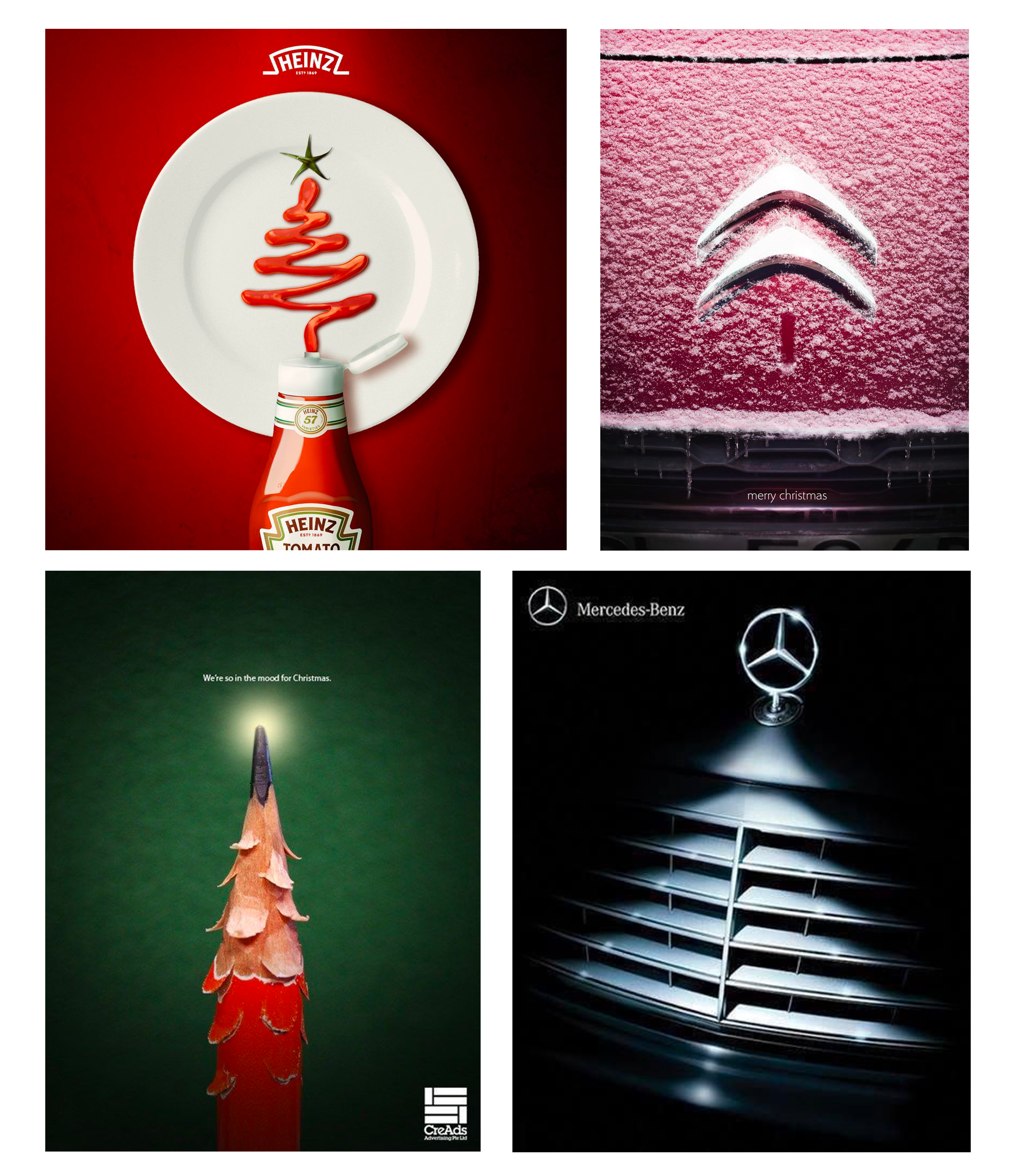 Campagnes de Noël – print créatif minimaliste